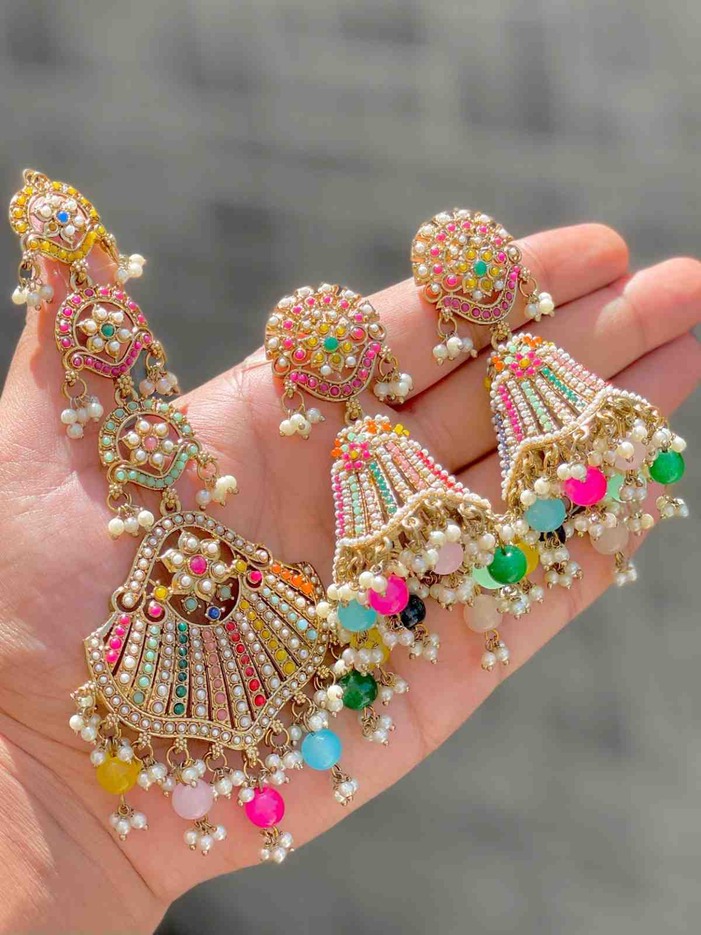 Pakistani Reverse Ad Jhumka And Tika